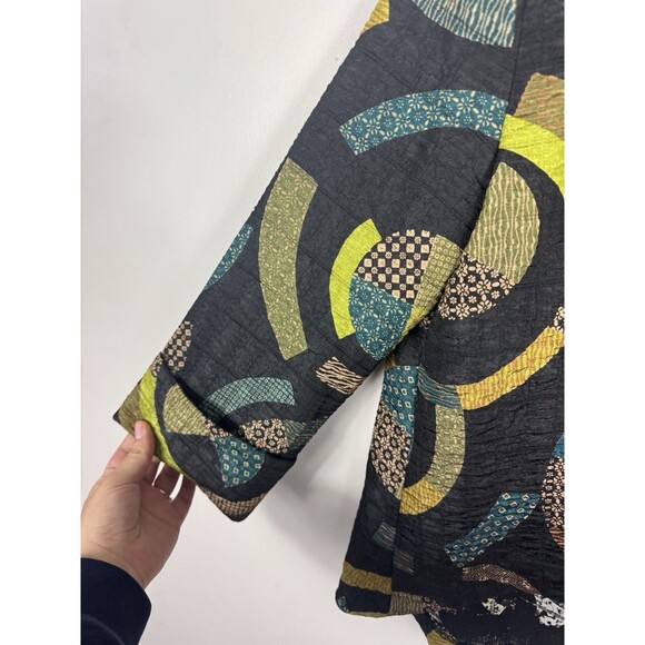 IC By Connie K  Multicolor Geometric High Low Jacket Women’s Size Small - Picture 5 of 9